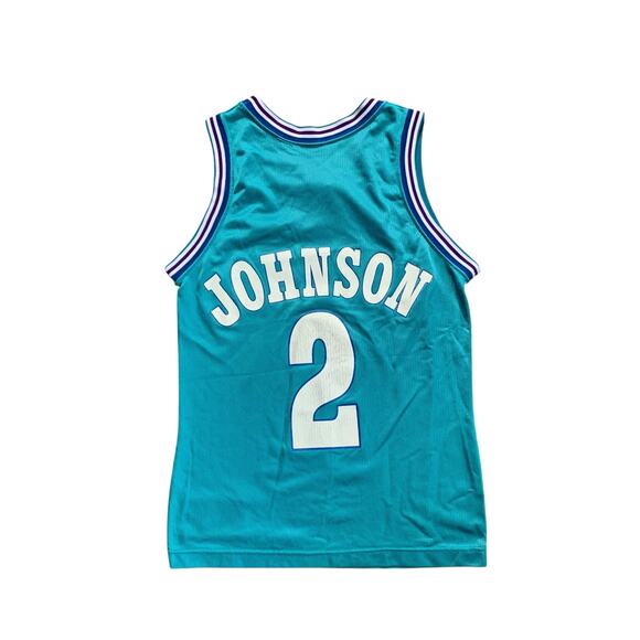 Charlotte Hornets #2 Larry Johnson Champion Jersey - Small - Picture 3 of 3